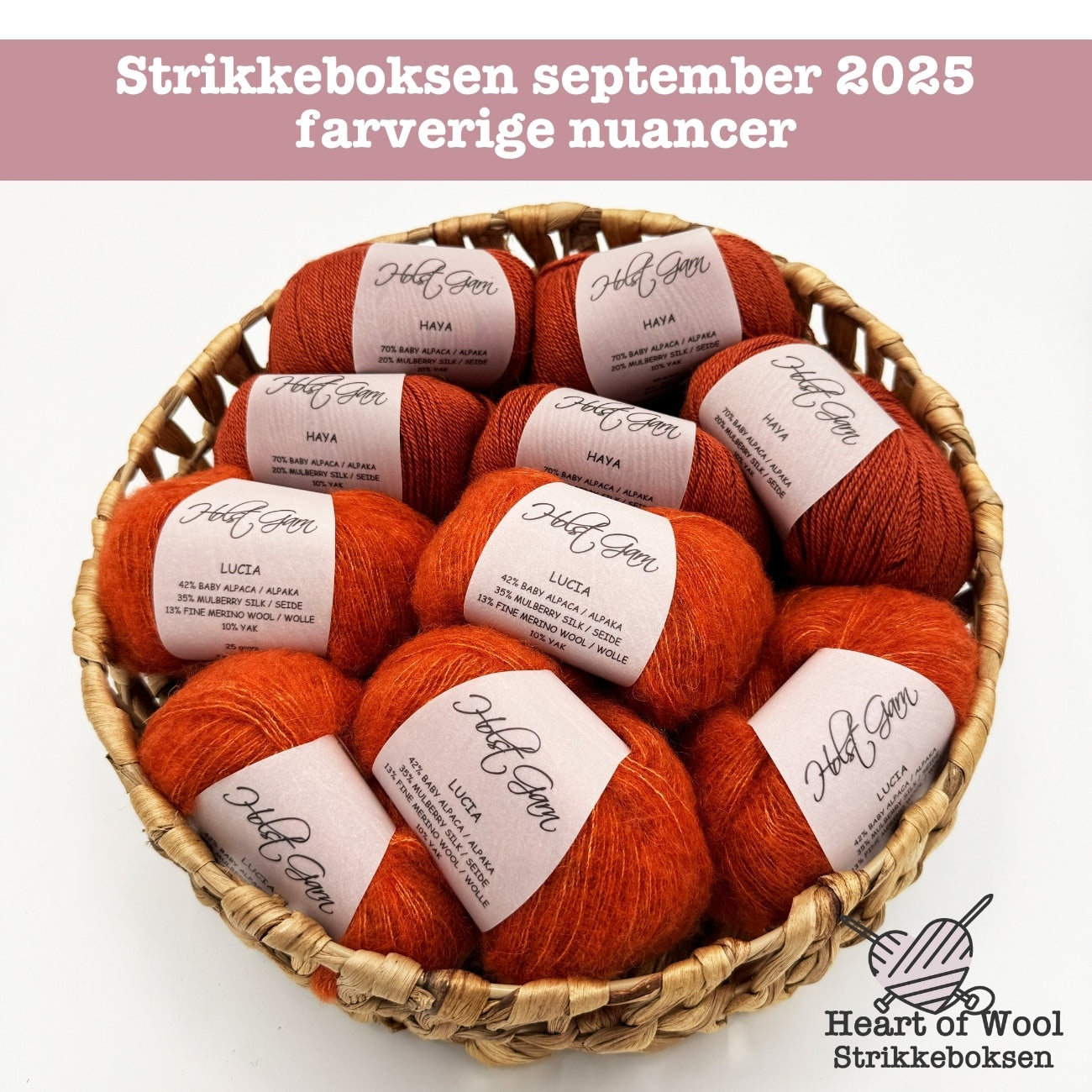 Strikkeboksen september 2025 farverige nuancer