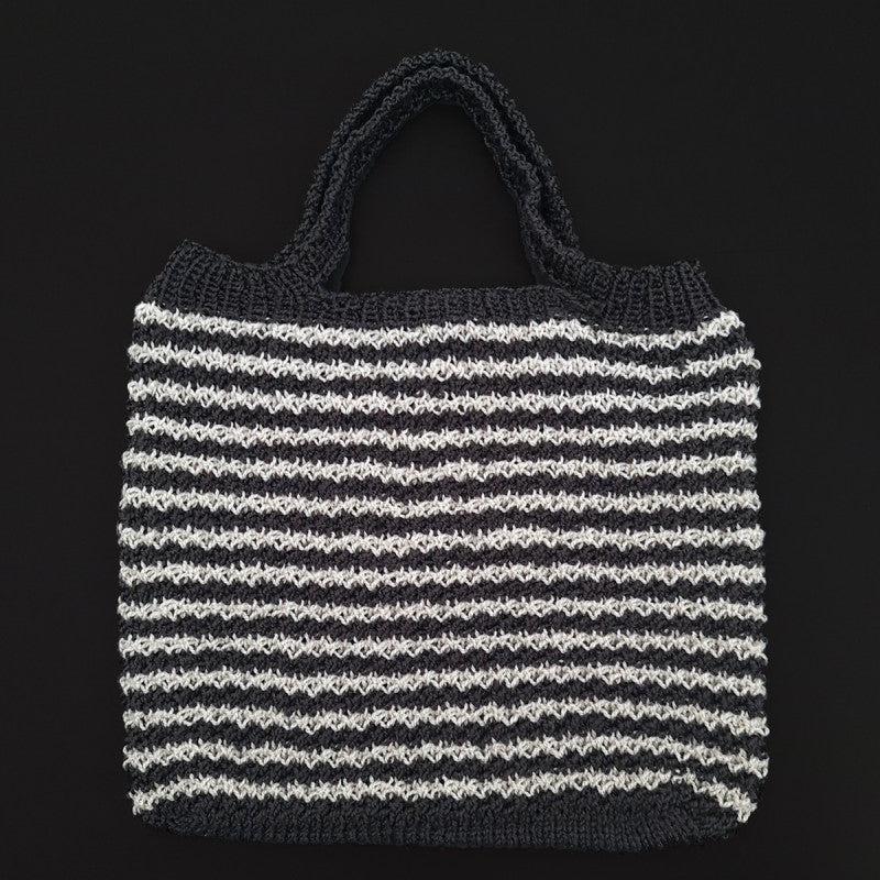 Stribet net – strikke- og hæklekits (Sage Green & Clinique)